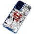 DC Comics Superman Comic Pattern Logo in Red Moto G 5G (2024) Clear Case
